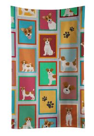 Lots of Red and White Jack Russell Terrier Kitchen Towel Dish Cloths Guest Hand Towel Decorative Bathroom Towel for Face,Tea, Dishcloth